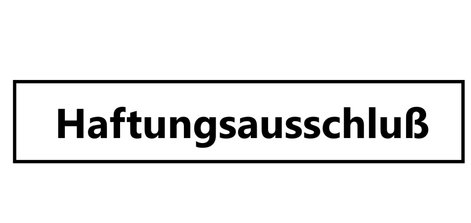 Haftungsausschluss